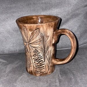 Vintage Fred Devlin wood fired Pottery Mug.